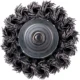 Perie sarma otel, tip cupa, cu toroane, tija, 75 mm, Richmann  - imagine 2