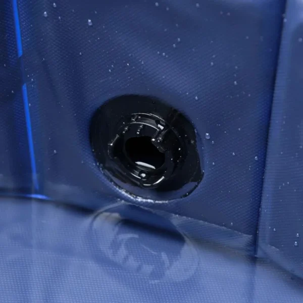 Piscina pentru caini, PVC si panouri din pal, pliabila, albastru, 80x20 cm - imagine 2