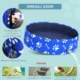 Piscina pentru caini, PVC si panouri din pal, pliabila, albastru, 80x20 cm - imagine 7