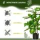 Planta artificiala cu ghiveci, verde, 95 cm - imagine 6