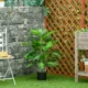 Planta artificiala cu ghiveci, verde, 95 cm - imagine 5