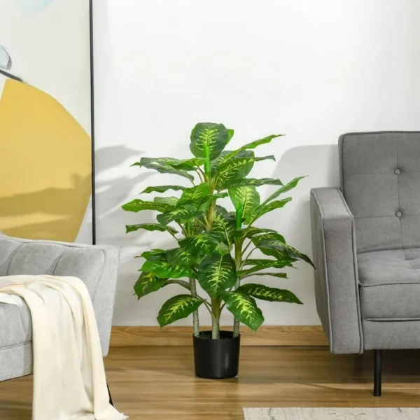 Planta artificiala cu ghiveci, verde, 95 cm - imagine 10