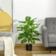 Planta artificiala cu ghiveci, verde, 95 cm - imagine 10
