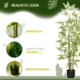 Planta artificiala, bambus cu ghiveci, verde, 15x120 cm - imagine 6