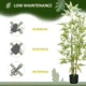 Planta artificiala, bambus cu ghiveci, verde, 15x120 cm - imagine 5