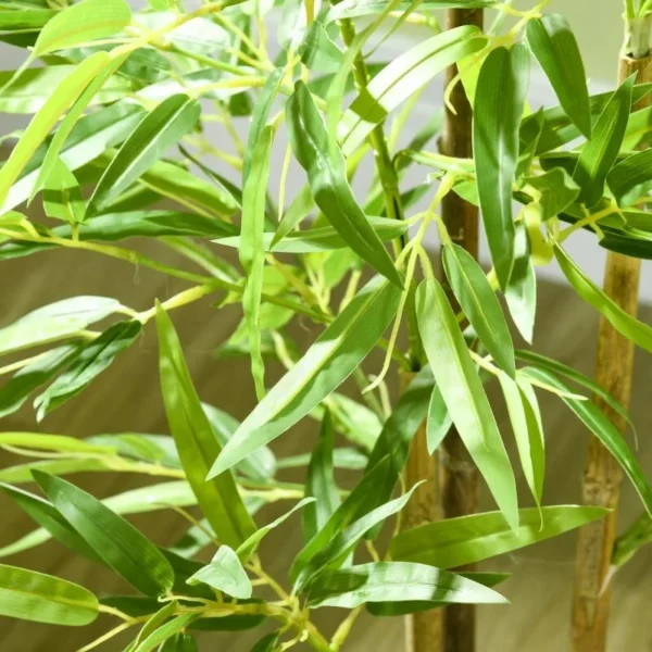 Planta artificiala, bambus cu ghiveci, verde, 15x120 cm - imagine 3