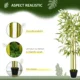 Planta artificiala, bambus cu ghiveci, verde, 16x120 cm - imagine 6