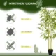 Planta artificiala, bambus cu ghiveci, verde, 16x120 cm - imagine 5