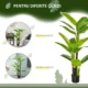 Planta artificiala, bananier cu ghiveci, verde, 150 cm - imagine 5