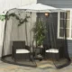 Plasa tantari, muste si alte insecte, pentru umbrela de gradina, material Oxford, negru, 300x230 cm - imagine 12