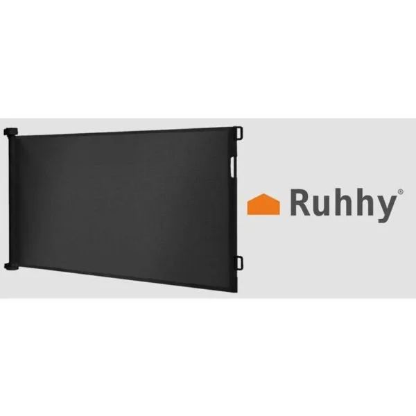 Poarta, plasa, de siguranta, protectie copii, retractabila, negru, 13x160x85 cm, Ruhhy - imagine 10