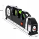 Nivela (boloboc), 3 bule, orizontal, vertical, unghi drept, 45 grade, cu laser, LR 44, 250 cm, Bigstren - imagine 10