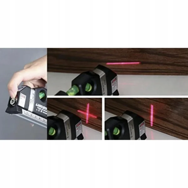 Nivela (boloboc), 3 bule, orizontal, vertical, unghi drept, 45 grade, cu laser, LR 44, 250 cm, Bigstren - imagine 7
