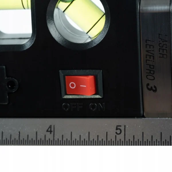 Nivela (boloboc), 3 bule, orizontal, vertical, unghi drept, 45 grade, cu laser, LR 44, 250 cm, Bigstren - imagine 2