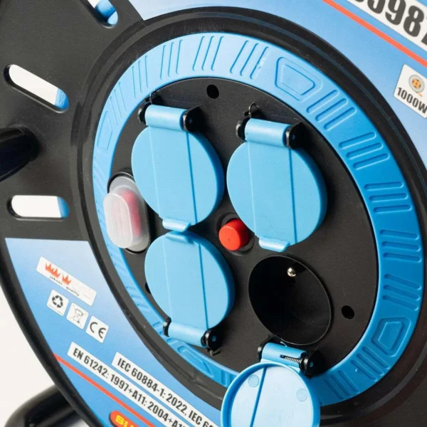 Prelungitor electric industrial, pe tambur, 13 A, 3x1.5 mm², IP44, 25 m, Richmann - imagine 5