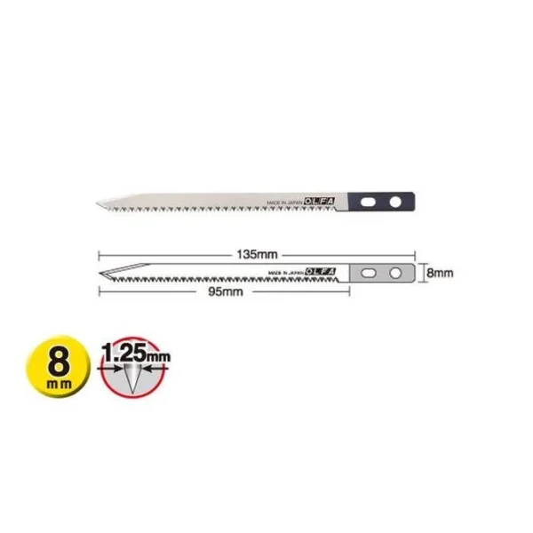 Lama cutter, tip fierastrau, pentru CS-5, 8 mm, OLFA - imagine 4