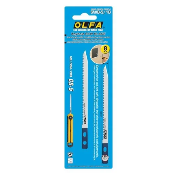 Lama cutter, tip fierastrau, pentru CS-5, 8 mm, OLFA - imagine 5