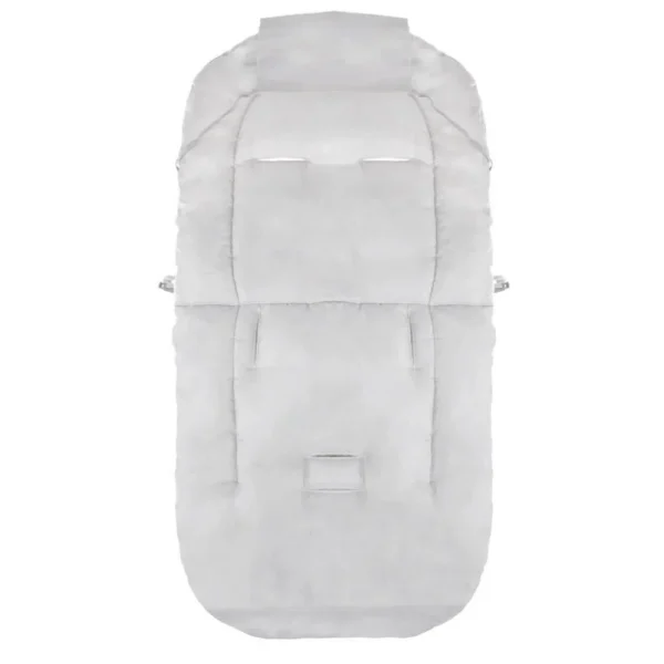 Sac de dormit pentru copii, bebelusi, cu husa, gri si albastru, 90x43/35 cm, Springos - imagine 4
