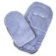 Sac de dormit pentru copii, bebelusi, cu husa, gri si albastru, 90x43/35 cm, Springos - imagine 11