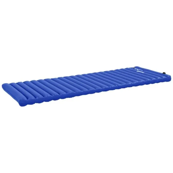 Saltea camping, gonflabila, cu pompa incorporata, impermeabila, plastic 190T, albastru, 195x70x10 cm - imagine 9
