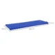 Saltea camping, gonflabila, cu pompa incorporata, impermeabila, plastic 190T, albastru, 195x70x10 cm - imagine 7