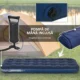 Saltea camping, gonflabila, cu pompa manuala inclusa, PVC, bluemarin, 191x73x22 cm - imagine 6