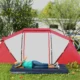 Saltea camping, gonflabila, cu pompa manuala inclusa, PVC, bluemarin, 191x73x22 cm - imagine 9