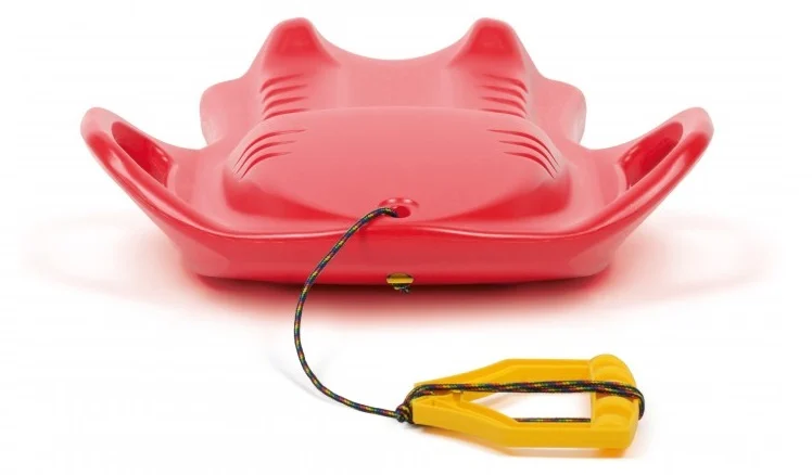 Sanie plastic tip bob, rosu, 57x27 cm, Prosperplast
