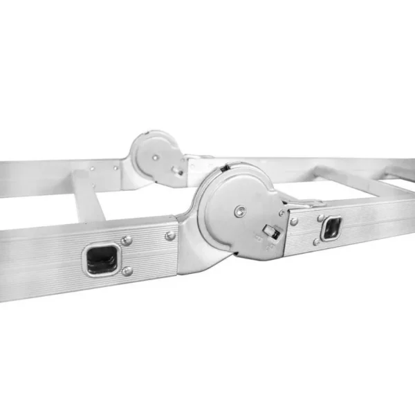 Scara aluminiu, multifunctionala, rabatabila, 4 tronsoane, 4 trepte, max 125 kg, 1.18-4.46 m - imagine 6