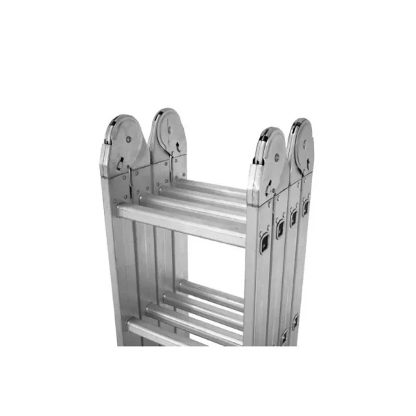 Scara aluminiu, multifunctionala, rabatabila, 4 tronsoane, 4 trepte, max 125 kg, 1.18-4.46 m - imagine 3