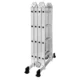 Scara aluminiu, multifunctionala, rabatabila, 4 tronsoane, 4 trepte, max 125 kg, 1.18-4.46 m - imagine 7