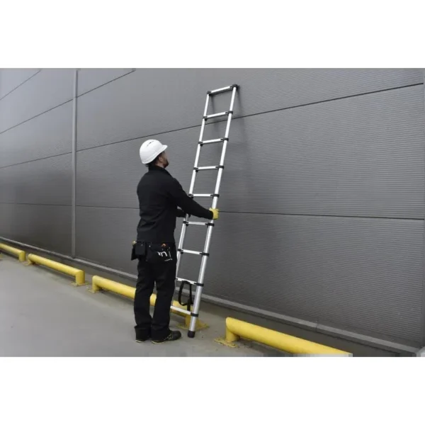 Scara aluminiu telescopica, Drabest, 9 trepte, max 125 kg, 0.88-2.6 m - imagine 11