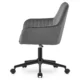 Scaun de birou, Artool, Roxy, rotativ, catifea, gri si negru, 60x65x80-89 cm - imagine 2