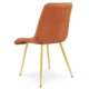 Scaun bucatarie/living, Artool, Split, catifea aramie, picioare metal auriu, 49x60x88 cm - imagine 6
