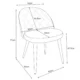 Scaun bucatarie/living, Akord, Brandy, catifea verde, picioare metal negru, 50x54x77 cm - imagine 6