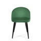 Scaun bucatarie/living, Akord, Brandy, catifea verde, picioare metal negru, 50x54x77 cm - imagine 4