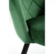 Scaun bucatarie/living, Akord, Brandy, catifea verde, picioare metal negru, 50x54x77 cm - imagine 3