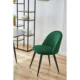 Scaun bucatarie/living, Akord, Brandy, catifea verde, picioare metal negru, 50x54x77 cm - imagine 8