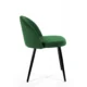 Scaun bucatarie/living, Akord, Brandy, catifea verde, picioare metal negru, 50x54x77 cm - imagine 7
