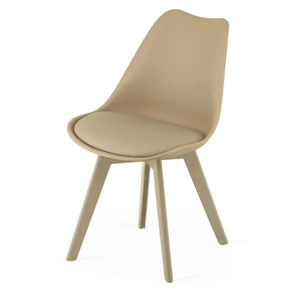 Scaun bucatarie/living, Artool, Mark, PP bej, picioare bej, 49x43x82 cm - imagine 5