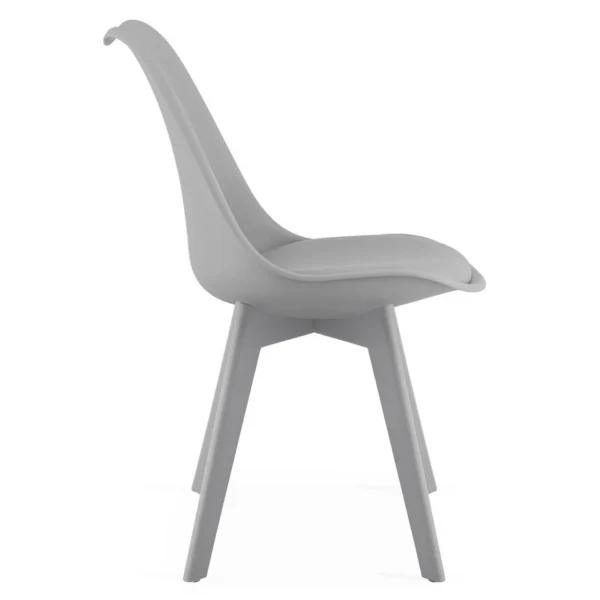 Scaun bucatarie/living, Artool, Mark, PP gri, picioare gri, 49x43x82 cm - imagine 3