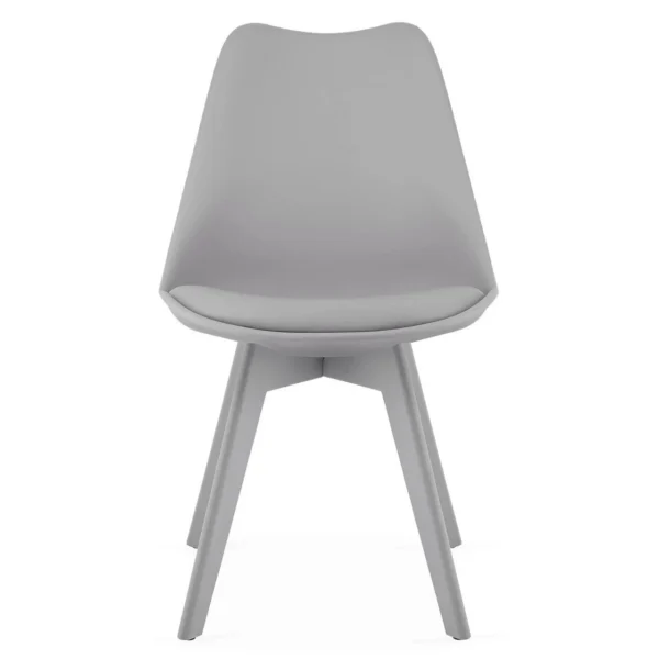 Scaun bucatarie/living, Artool, Mark, PP gri, picioare gri, 49x43x82 cm - imagine 6