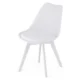 Scaun bucatarie/living, Artool, Mark, PP alb, picioare albe, 49x43x82 cm - imagine 3