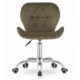 Scaun de birou, Artool, Avola, rotativ, catifea, maro, 53.5x55x72.5-86.5 cm - imagine 6