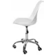 Scaun de birou pentru copii, rotativ, alb, max 125 kg, 44x40x80/90 cm - imagine 8