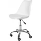 Scaun de birou pentru copii, rotativ, alb, max 125 kg, 44x40x80/90 cm - imagine 7