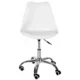 Scaun de birou pentru copii, rotativ, alb, max 125 kg, 44x40x80/90 cm - imagine 6