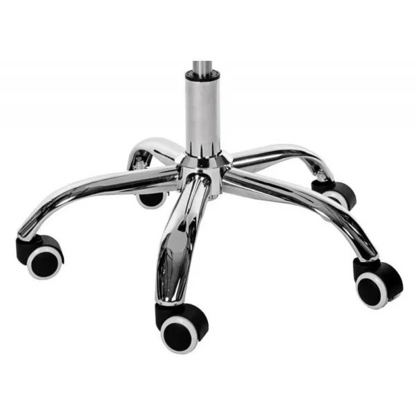 Scaun de birou pentru copii, rotativ, alb, max 125 kg, 44x40x80/90 cm - imagine 5