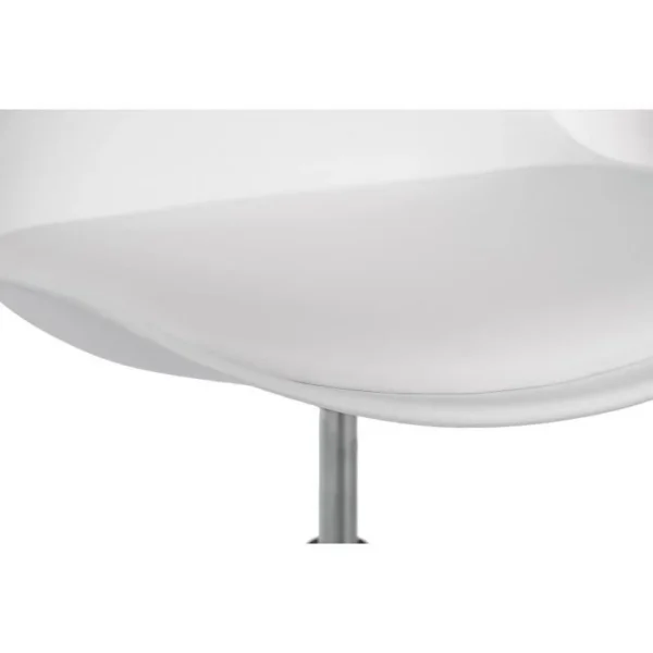 Scaun de birou pentru copii, rotativ, alb, max 125 kg, 44x40x80/90 cm - imagine 3
