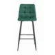 Scaun de bucatarie/bar, Artool, Arceto, catifea verde, picioare metal negru, 43.5x32.5x104 cm - imagine 5